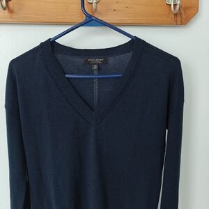 Banana Republic Navy Silk Cashmere Sweater, xx-small